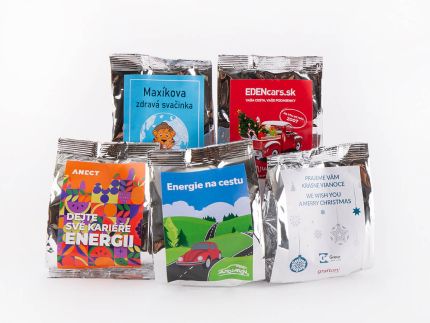 Vorderetikett für Snacktasche